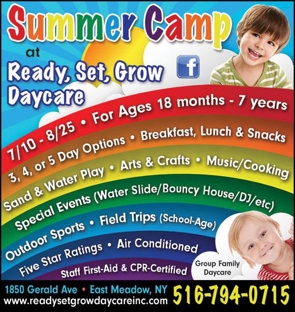 Summer Camp at Ready, Set, Grow Daycare, Inc. begins July 10. Register today! http://ow.ly/rqv830bQzBN
